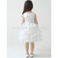 Elfenbein Kuchen Organza Blumenmädchen Kleider Prinzessin Hochzeit Brautjungfer Kommunion Tutu Kleid